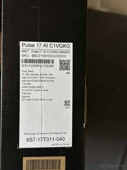 Herny Notebook Msi Pulse 17 AI C1VGKG - 7