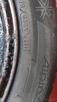 Predám plechové disky 16" so zimnymi pneu 205/60 r16 - 7