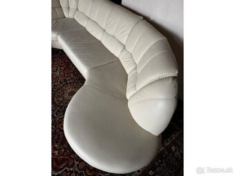Rohová kožená sedací souprava, 3302 - 7