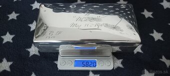 Investičné striebro-šperkovnica/humidor 1902–UK-582g - 7