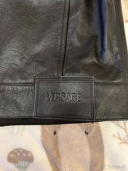 Pánska luxusná kožená vesta Versace - 7