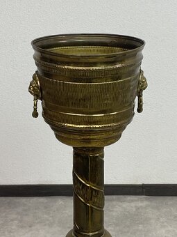 Mosadzný honosný stojan / chladič na víno - 7