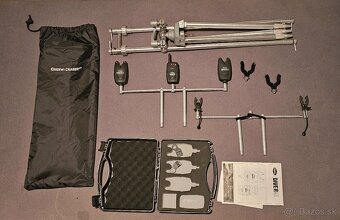 Rybársky stojan + signalizátory Delphin s príposluchom - 7