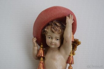 Drevena socha anjela na zavesenie - 7