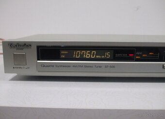 Strieborny tuner TECHNICS ST-500, vyborny zvuk, JAPAN =at05 - 7
