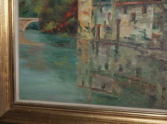 OBRAZ - Olejomaľba - Krajina s riekou - 7