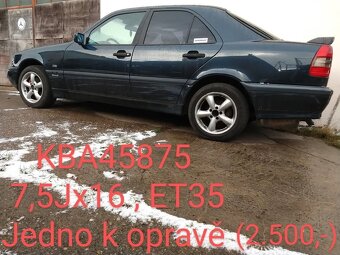Sada ALU 16" Mercedes benz - jedno kolo k opravě - 7