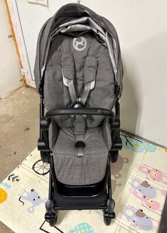 Kočík Cybex Priam Matt Black Manhattan Grey - Trojkombinácia - 7