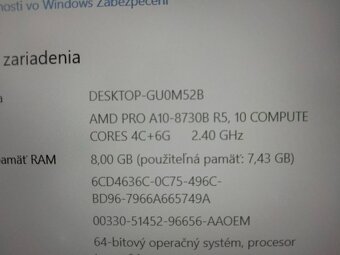 12" HP elitebook / 4-jadrový procesor / 8gb ram /256gb ssd - 7