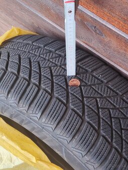 Zimné pneu 205/55/R16 91H + plech. disky+sneh. reťaze - 7