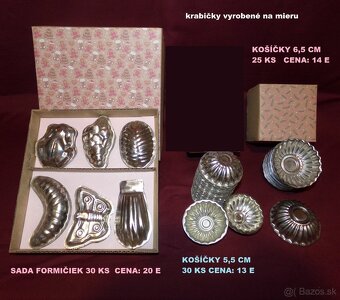 RETRO FORMIČKY, KOŠÍČKY, VANIČKY, ORIEŠKY, VYKRAJOVAČKY - 7