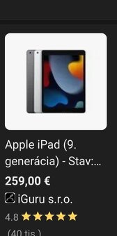 Predam Tablet Apple Ipad. NOVY - 7