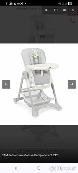 Detská jedálenská stolička polohovateľná - 7