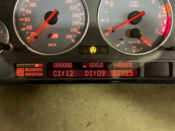 Budíky prístrojový panel BMW E39 M5 Tachometer 300km/h - 7