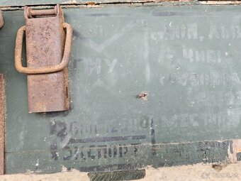 Vojenska drevena krabica bedňa 1. - 7