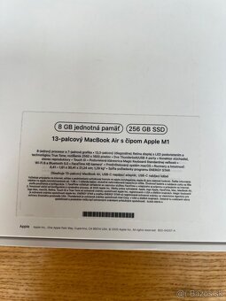 Predám MacBook AIR M1, 8GB/256GB, TOP, ZARUKA SK, CYKLOV - 7