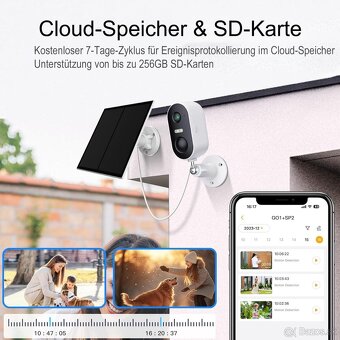 Wi-Fi solárna kamera 2K Arenti GO1 & SP2-C - 7