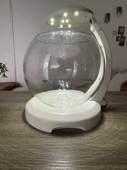 Okrúhle akvárium s lampou - 7