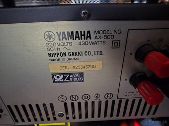 Yamaha AX-500 kvalitný stereo zosilňovač až 2x200W  - 7