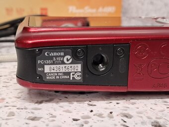 Fotoaparát Canon PowerShot A480 + BOX / na diely / opravu - 7