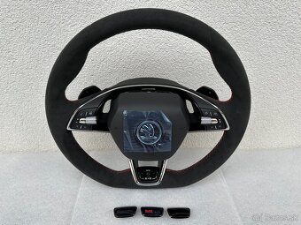 Volant zkoseny DSG VRS airbag skoda octavia IV vyhrievany - 7