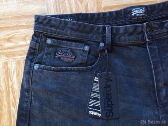 panske riflove sortky, kratasy SUPERDRY velkost W36 - 7