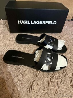 karl lagerfeld kozene nove damske slapky-sandalky - 7
