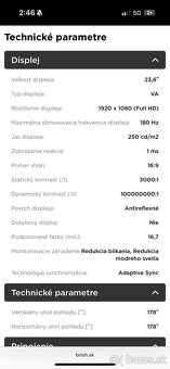 Herný monitor MSi g24c6 e2 180hz - 7
