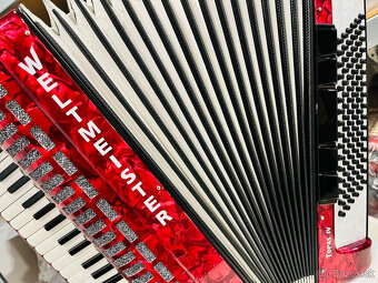 Predám špičkový akordeón Weltmeister Topas IV 96 basový- NAJ - 7
