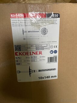 Natĺkacie kotvy KOELNER KI-N 10x140 a minerálne zátky - 7