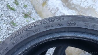 Predám letné pneu Continental Premium Contact 6 - 225/40R18 - 7