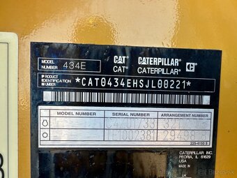 CATERPILLAR 434E traktorbáger 4x4 VIN 221 - 7