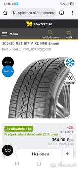 305/35 r21 zimné pneumatiky Continrntal - 7