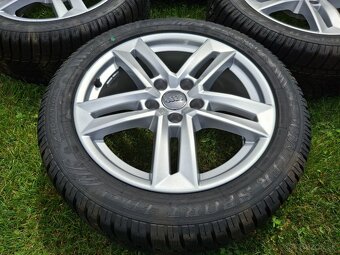 17" ALU orig AUDI 5x112 + zimné 225/50 r17 Dunlop NOVÁ SADA - 7