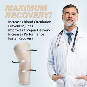 POWERLIX Najlepšia ortéza na koleno proti bolesti - XL , 2ks - 7