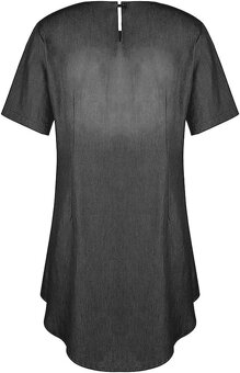 Letné šedočierne dámske šaty, L/XL,XL/2XL - 7