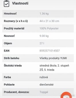 školská taška topgal - 7