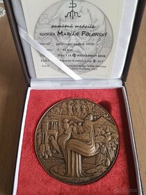 Medaila Polonský 80 rokov, 80 mm, 20 ks - 7