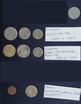 Zbierka mincí - rôzne svet mince - Afrika, Ázia,EU a Ostrovy - 7