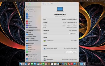 MacBook Air 13", typ A1932, Výdrž batérie 6 hod. - 7