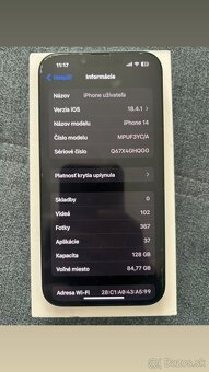Predám iPhone 14 128GB - 7