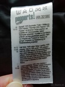 Dievčenská čierna Pepperts,  zimná bunda. - 7