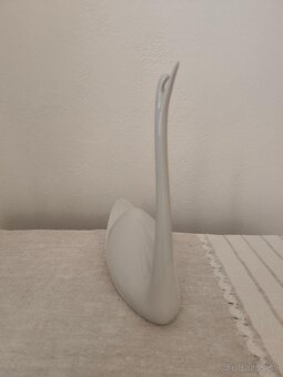 Royal dux labuť Brusel porcelánová soška - 7