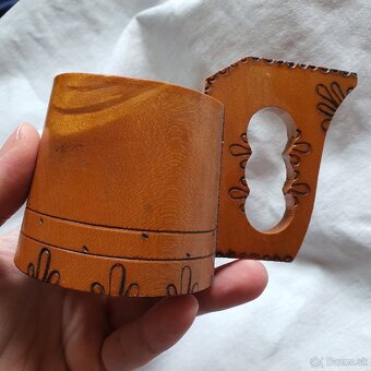 Ľudové starožitné  drevené črpáky - 7