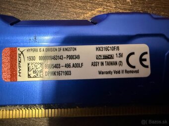 Predám RAM 8GB DDR3 pre PC - 7