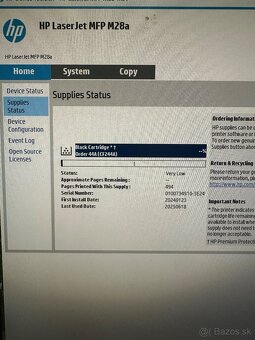 Predám laserovú tlačiareň s skenerom HP LaserJet Pro M28a - 7