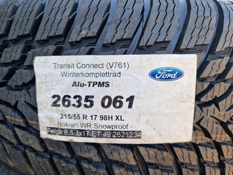 5x112 r17 kolesa disky ford transit connect 215 55 17 alu - 7