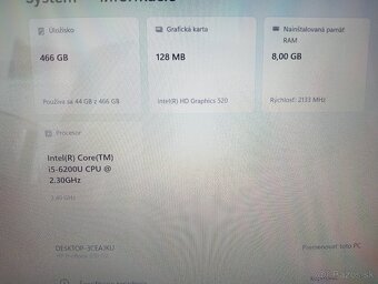 predám Hp probook 650 g2 / dotykový displej / 8gb ram /Win11 - 7