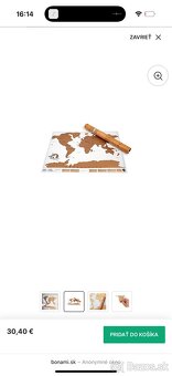 Stieracia mapa sveta Mapa World Scratch Map Stieracia, 88x52 - 7