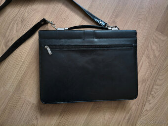 Čierna kožená taška Mercucio - 7